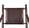 Folding Chair in Mahogany, Faux Bamboo, Leather and Brass, 1960s, Image 14