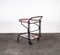 Black and Red Bar Cart in the Style of Yrjo Kukkapuro for Avarte, 1980s 6