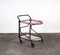 Black and Red Bar Cart in the Style of Yrjo Kukkapuro for Avarte, 1980s 12