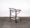 Black and Red Bar Cart in the Style of Yrjo Kukkapuro for Avarte, 1980s 4