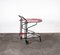 Black and Red Bar Cart in the Style of Yrjo Kukkapuro for Avarte, 1980s 3