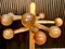 Perchero escandinavo escultural de madera de pino con ganchos giratorios en forma de bola, años 70, Imagen 3