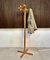 Scandinavian Sculptural Pine Wood Coat Rack with Rotatable Ball-Shaped Hooks, 1970s 2