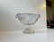 Vintage Crystal Pedestal Bowl in the Style of Daum, France 1