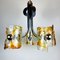 Mid-Century Amber Murano & Chrome Chandelier by Toni Zuccheri for Mazzega, Italy, 1970s, Image 12