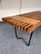 Mid-Century Italian Wood and Metal Bench by by Charlotte Perriand, 1950s, Image 8