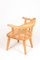 Mid-Century Sessel aus massivem Pinienholz, 1960er, 4er Set 6