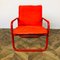Vintage Red Tubular Chrome Chair, Denmark 6