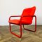 Vintage Red Tubular Chrome Chair, Denmark, Image 2