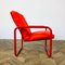 Vintage Red Tubular Chrome Chair, Denmark 5