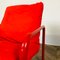 Vintage Red Tubular Chrome Chair, Denmark 12