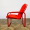 Vintage Red Tubular Chrome Chair, Denmark 4