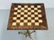 Goatskin Chess Table with Gilt Base by Aldo Tura 3
