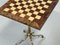 Goatskin Chess Table with Gilt Base by Aldo Tura 5