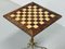 Goatskin Chess Table with Gilt Base by Aldo Tura 2
