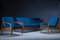 Model 121 Paper Knife Easy Chairs and Sofa by Kai Kristiansen for Magnus Olesen, 1960s, Set of 3, Image 3