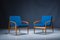 Model 121 Paper Knife Easy Chairs and Sofa by Kai Kristiansen for Magnus Olesen, 1960s, Set of 3 12