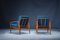Model 121 Paper Knife Easy Chairs and Sofa by Kai Kristiansen for Magnus Olesen, 1960s, Set of 3 10