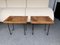 Mid-Century Italian Wood and Metal Stools by Charlotte Perriand, 1950s, Set of 2 5