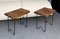 Mid-Century Italian Wood and Metal Stools by Charlotte Perriand, 1950s, Set of 2, Image 1