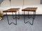 Mid-Century Italian Wood and Metal Stools by Charlotte Perriand, 1950s, Set of 2, Image 2