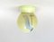 Kleine Art Deco Deckenlampe aus Porzellan 1