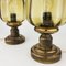 Vintage Glass and Brass Bedside Table Lamps from N Leuchten, 1970s, Set of 2 3