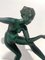 Art Deco Tänzerskulptur von Max Le Verrier für Derenne, Frankreich, 1930er 19
