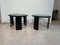 Pair of Art Deco Side or Sofa Tables, Black Lacquer, Nickel, France circa 1930, Set of 2 6