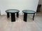 Pair of Art Deco Side or Sofa Tables, Black Lacquer, Nickel, France circa 1930, Set of 2 5