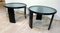 Art Deco Black Lacquered Nickel Side Tables, France, 1930s, Set of 2 7