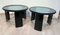 Art Deco Black Lacquered Nickel Side Tables, France, 1930s, Set of 2 8