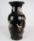 Ceramic Vase with Black Glaze and Decorated with Flowers 4