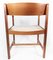 Danish Mahogany and Light Fabric Armchair from Søborg, 1960s 6