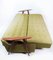 Teak and Green Wool Sofa Bed 7