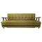 Teak and Green Wool Sofa Bed 1