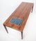 Table Basse en Palissandre avec Carreaux Bleus, Danemark, 1960s 12