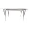 Ellipse Dining Table with White Laminate by Piet Hein for Fritz Hansen 1