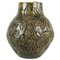 Danish Ceramic Vase with Dark Glaze, 1960s 1