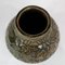 Jarrón danés de cerámica con esmalte oscuro, años 60, Imagen 4