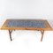 Coffee Table in Rosewood with Danish Blue Tiles from Arrebo, 1960s 2