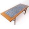 Coffee Table in Rosewood with Danish Blue Tiles from Arrebo, 1960s 10