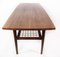 Danish Teak Coffee Table with Papercord Shelf, 1960s 9