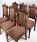 Oak Dining Room Chairs, 1920s, Set of 6, Image 5