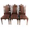 Oak Dining Room Chairs, 1920s, Set of 6, Image 1