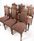 Oak Dining Room Chairs, 1920s, Set of 6 6