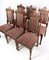 Oak Dining Room Chairs, 1920s, Set of 6, Image 6