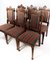 Oak Dining Room Chairs, 1920s, Set of 6 4