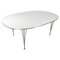 Ellipse Dining Table with White Laminate by Piet Hein for Fritz Hansen, 1998 1