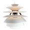 PH Snowball Lamp with White Lacquered Shades by Poul Henningsen for Louis Poulsen 1